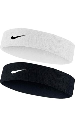 Headband White and Black sweatband