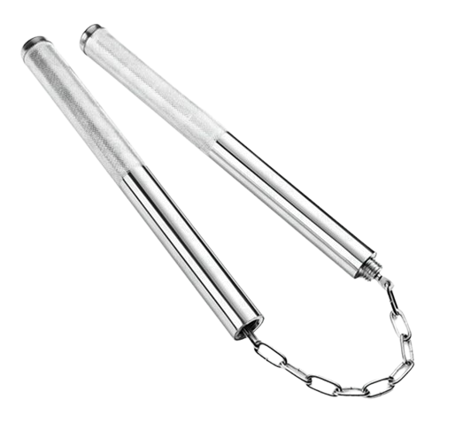 Steel Nunchaku made in Japan 2 in 1 safety stick