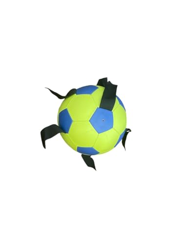 Version 1.0.0 Gmefvr Dog Football Big Size 5 Green red or Blue Color with Black Holding Loops (Green-Blue or Red, Large)