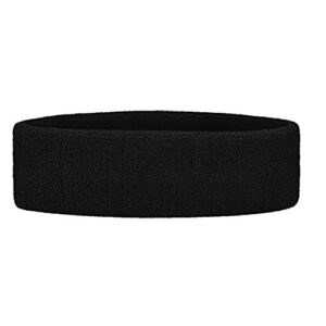 Version 1.0.0 Gmefvr Sports Headband Men, Women Youth Size Upto 29inch starching (Black)