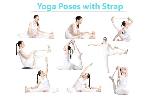 Version 1.0.0 Gmefvr Yoga Belt for Women and Men - Yoga Strap for Stretching with Extra Safe Adjustable D-Ring Buckle - Durable and Comfy Texture - Perfect for Your Yoga Session 6ft (Blue)