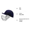 Cricket Helmet Navy Blue Practice Helmet Size Youth