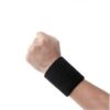 Headband and Wristband Set Black sweatband