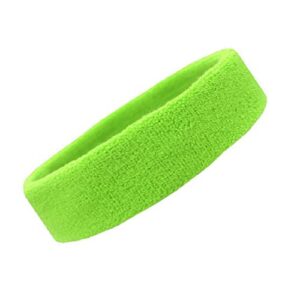 Version 1.0.0 Gmefvr Sports Headband Men, Women Youth Size Upto 29inch starching (Florescent Green)