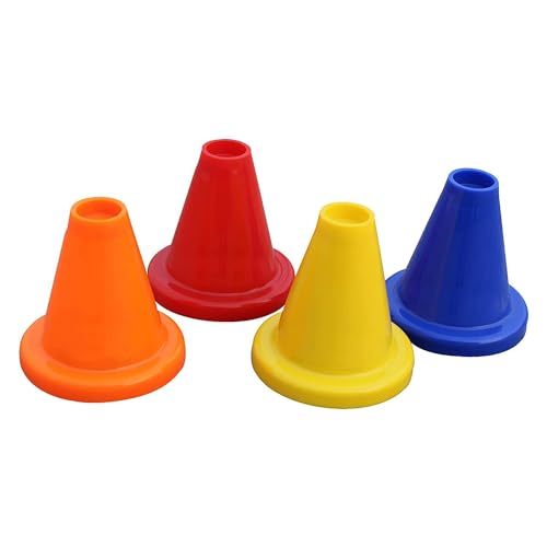 Batting Tee Area Marker Rubber Cricket Batting Cones Set f 4