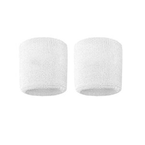 White Wrist Band 8cm Sweat Band