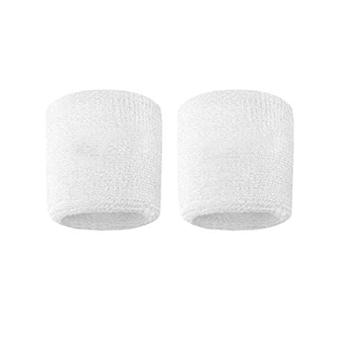 White Wrist Band 8cm Sweat Band