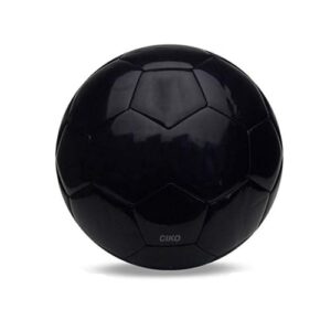 Version 1.0.0 Football Plain Black Shining Football Size 4