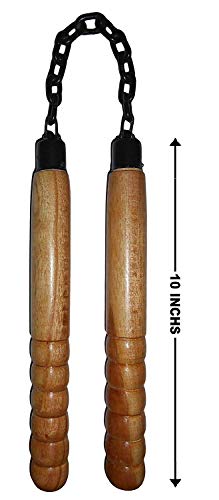 Wooden Iron Chain Nunchaku Karate Stick
