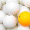 Version 1.0.0 Ciko Table Tennis Ping Pong Ball White and Yellow 40mm Loose 2.7 gram (48, Yellow)
