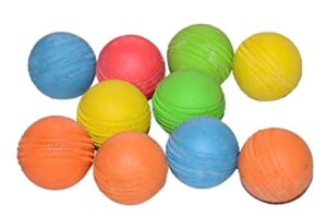 Rubber Cricket Ball Color Stumper pack of 2
