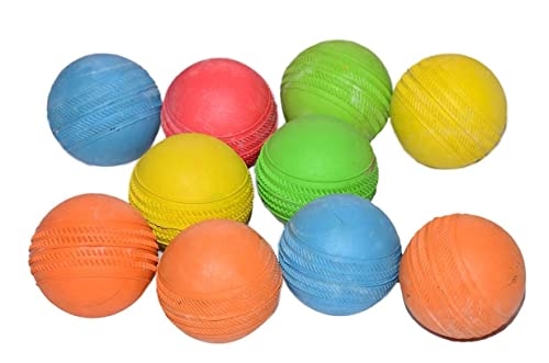 Version 1.0.0 Rubber Cricket Ball Color Stumper pack of 2