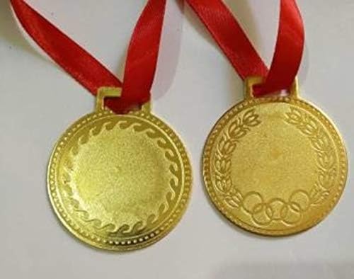 Version 1.0.0 Ciko Medal 2.2" Pack of 10 School Winners, Sports, Athletic Games and Corporate Reward RNR (Gold)