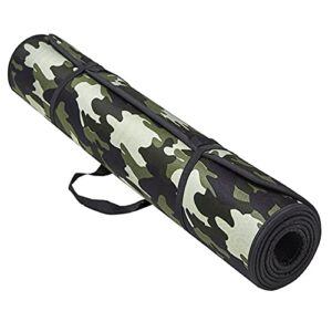 Version 1.0.0 Gmefvr Army Fabric Pasted Soft EVA Yoga Mat With Shoulder satrap non slip Back side Eva sheet