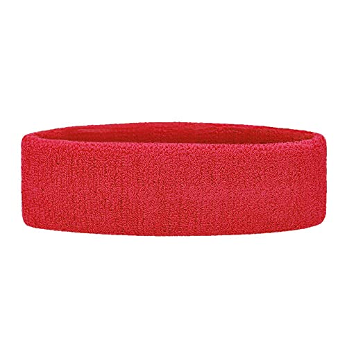 Version 1.0.0 Gmefvr Sports Headband Men, Women Youth Size Upto 29inch starching (Red)