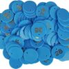Version 1.0.0 Gmefvr Plastic Numerical Token Coins 1 to 100 Number Coins Used in Multiple Works Games picnics Parties Bingo chip (Multi)