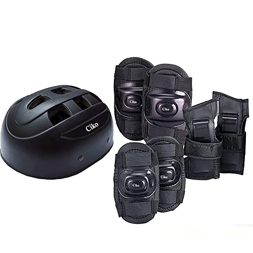 Version 1.0.0 Cycling and Skating Protective Kit Set 6 to 14 Year Black