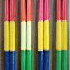 Dandiya Sticks Wooden Multi Color set of 2