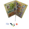 Gmefvr 2in1 Ludo - Snakes & Ladders (Saap Seedhi) Travel Game Set with Dice for Kids/Adults | Fun, Strategy, Brain Teaser Game (Multicolour) 13" x 13" Inches