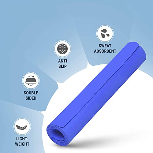 Gmefvr 4 mm Yoga mat + Skipping rope Multi Color