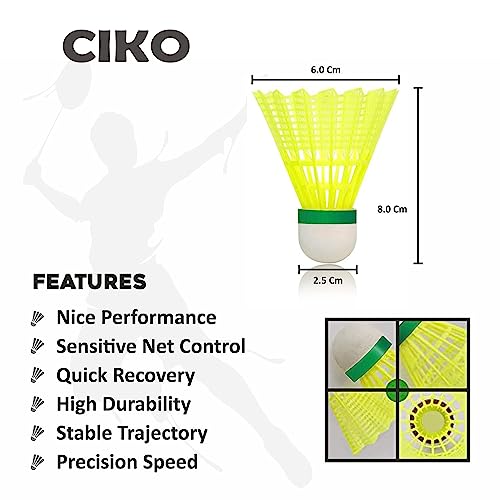 Badminton Shuttle Plastic Nylon For Kids Pack of 10