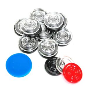Version 1.0.0 Gmefvr Carrom Board Coins + 1 Striker Plastic Crystal and Wooden (Acrylic)