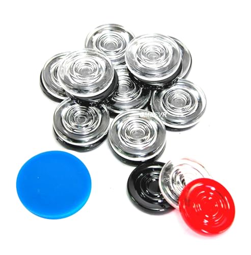 Version 1.0.0 Gmefvr Carrom Board Coins + 1 Striker Plastic Crystal and Wooden (Acrylic)