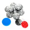 Carrom Board Coins + 1 Striker Plastic Crystal