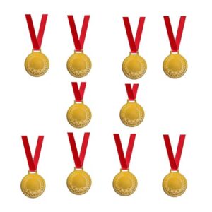 Ciko Medal 2.2" Pack of 10 School Winners, Sports, Athletic Games and Corporate Reward RNR (Gold)