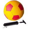Version 1.0.0 Ciko Football Hand Stich Multicolor Size 4 with Air Feeling Pump