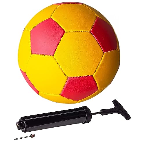 Version 1.0.0 Ciko Football Hand Stich Multicolor Size 4 with Air Feeling Pump