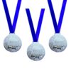 Version 1.0.0 Gmefvr Medal 1st 2nd 3rd Place 2.6 inch High Relief Award Medals - 3 Piece Set (2nd (3))