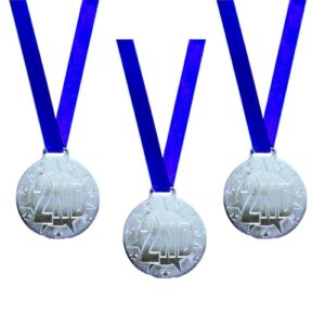 Gmefvr Medal 1st 2nd 3rd Place 2.6 inch High Relief Award Medals - 3 Piece Set (2nd (3))
