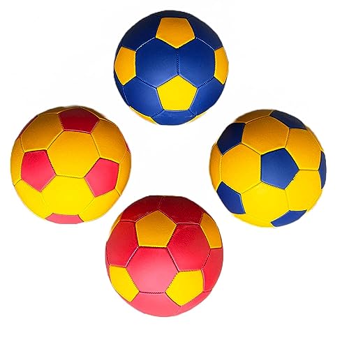 Version 1.0.0 Ciko Football Hand Stich Multicolor Size 4 with Air Feeling Pump