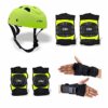Cycling and Skating Protective Kit Set 6 to 14 Year Green