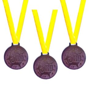 Gmefvr Medal 1st 2nd 3rd Place 2.6 inch High Relief Award Medals - 3 Piece Set (3rd (3))