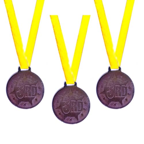 Gmefvr Medal 1st 2nd 3rd Place 2.6 inch High Relief Award Medals - 3 Piece Set (3rd (3))