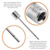 Version 1.0.0 Ciko Ball Pump Needle Pack of 15 - Made with Stainless Steel - Ideal for Blowing Up Football, Basketball, Soccer, Volleyball, Netball, Handball, Waterpolo Balls, and All Other Sports