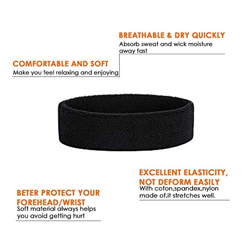 Head Band for Sports Tennis Badminton Pack of 2