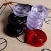 Version 1.0.0 Gmefvr Carrom Board Coins + 1 Striker Plastic Crystal and Wooden (Acrylic)