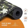 Version 1.0.0 Gmefvr Army Fabric Pasted Soft EVA Yoga Mat With Shoulder satrap non slip Back side Eva sheet