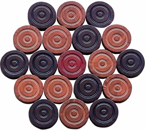 Version 1.0.0 Carrom Board Coin Wooden Coins with one Striker