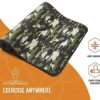 Version 1.0.0 Gmefvr Army Fabric Pasted Soft EVA Yoga Mat With Shoulder satrap non slip Back side Eva sheet