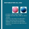 Version 1.0.0 Rubber Cricket Ball Color Stumper pack of 2