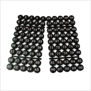 Tombola  Coin Set Black