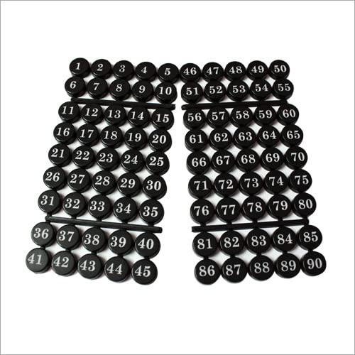 Tombola  Coin Set Black