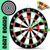 Dartboard Double side Game  with 4 pin