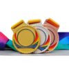 Version 1.0.0 International Medal 2.7" Gold silver Brownz