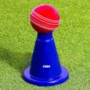 Batting Tee Area Marker Rubber Cricket Batting Cones Set f 4